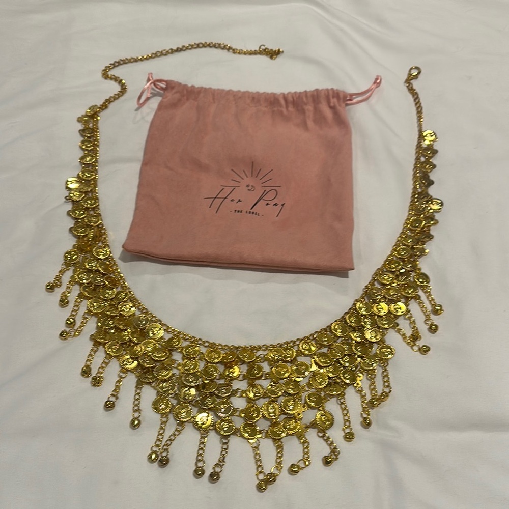 Gold Coin Statement Belt